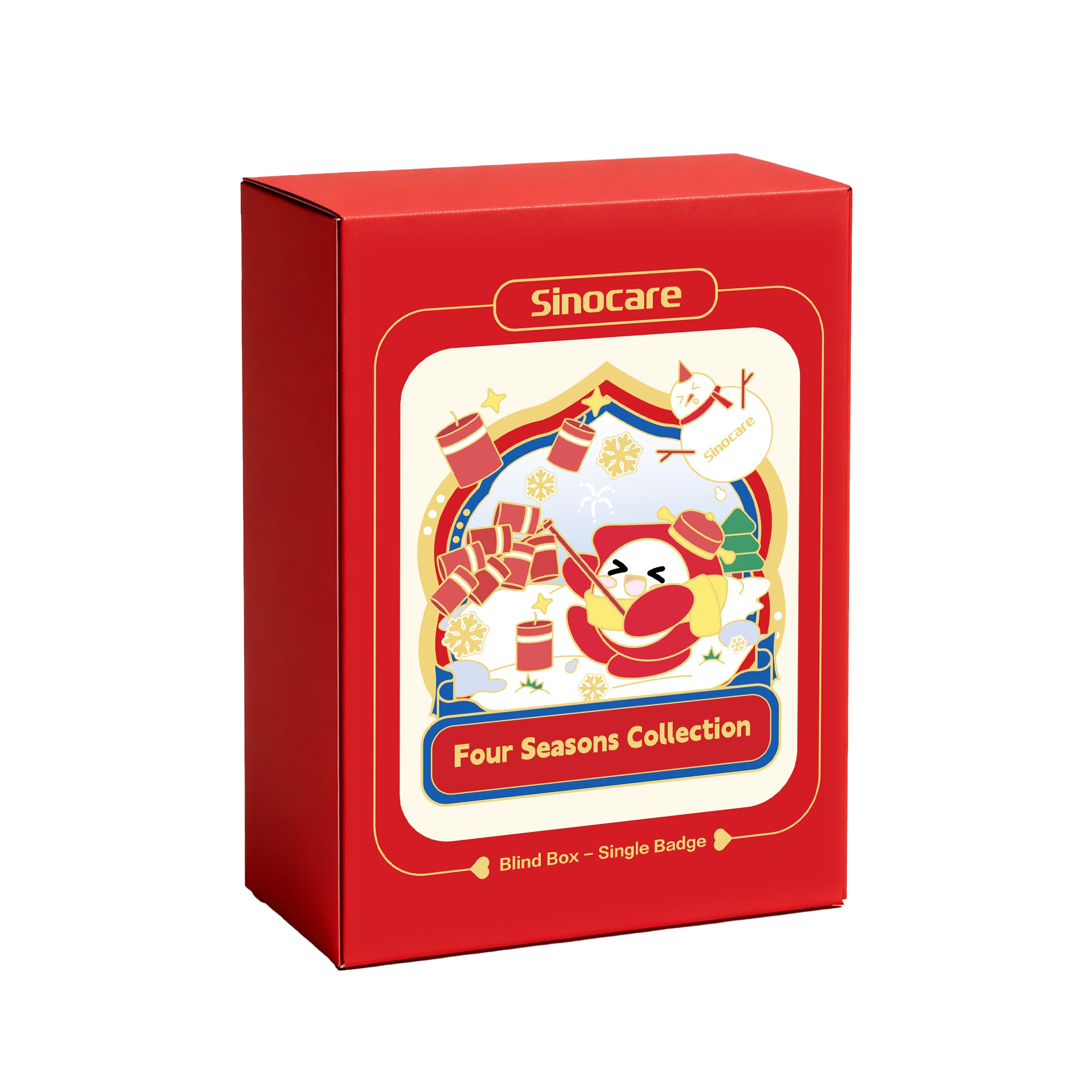 Sinocare Brand Four-Season Badge / Fridge Magnet Set