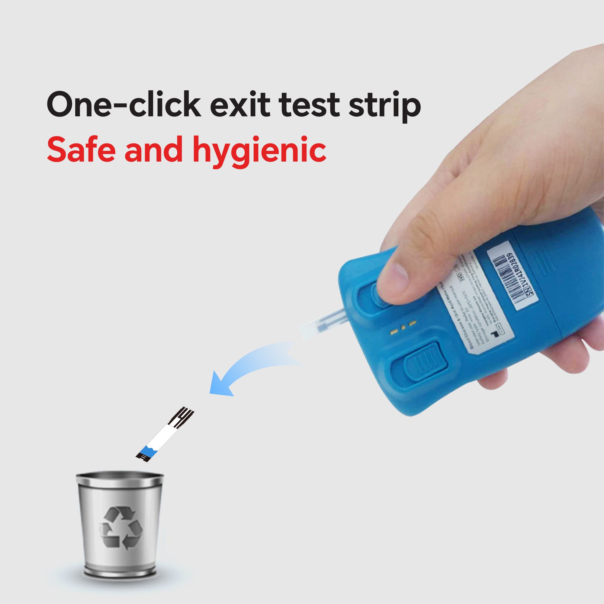 Sinocare Safe AQ UG Blood Glucose Uric Acid Meter with Advanced Test Strips Lancet for Multifunctions