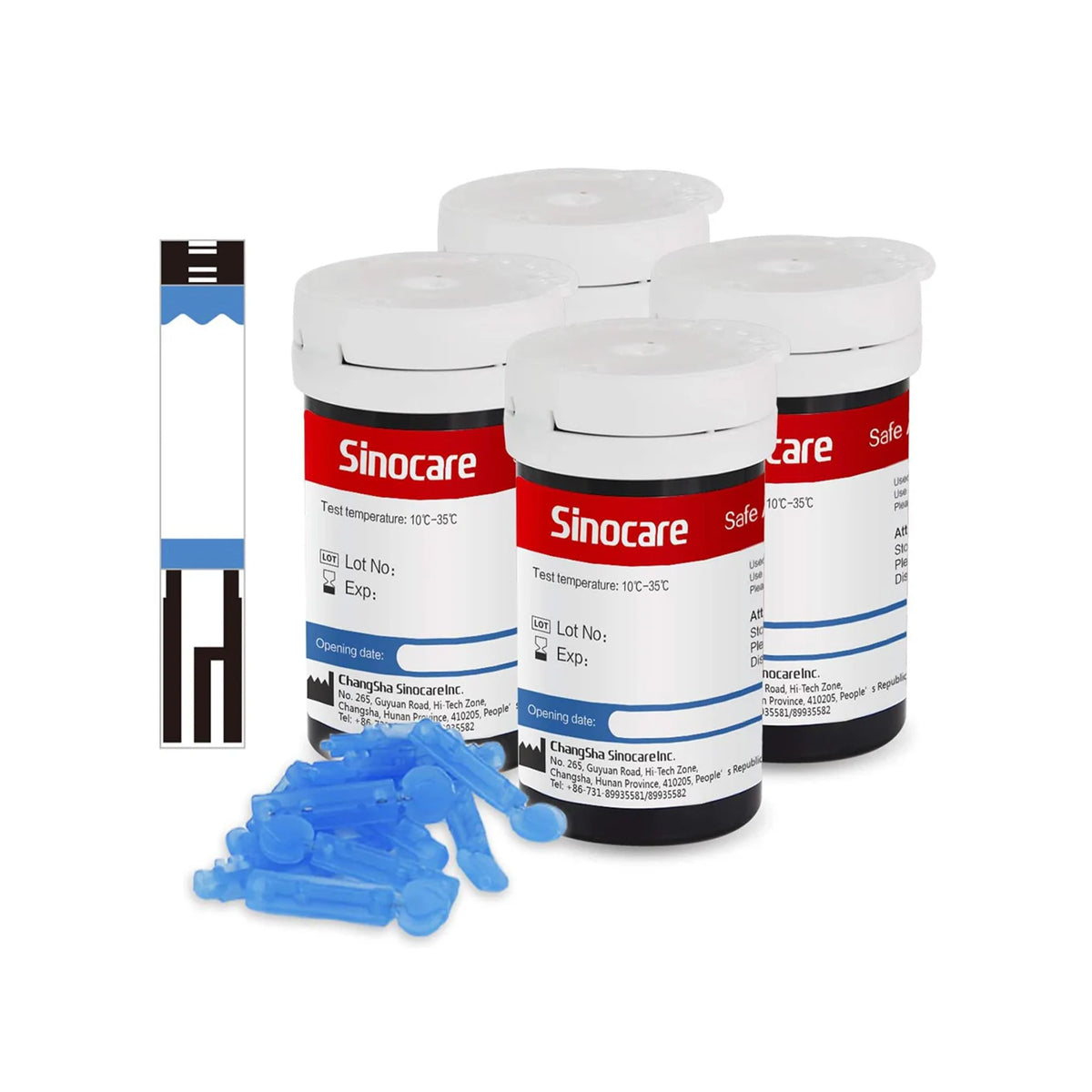 Sinocare Safe AQ スマート血糖モニター、持ち運びに便利、痛みのない検査が可能