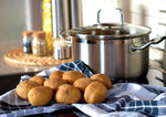 Equilibrando carboidratos para cozinhar batatas para diabéticos