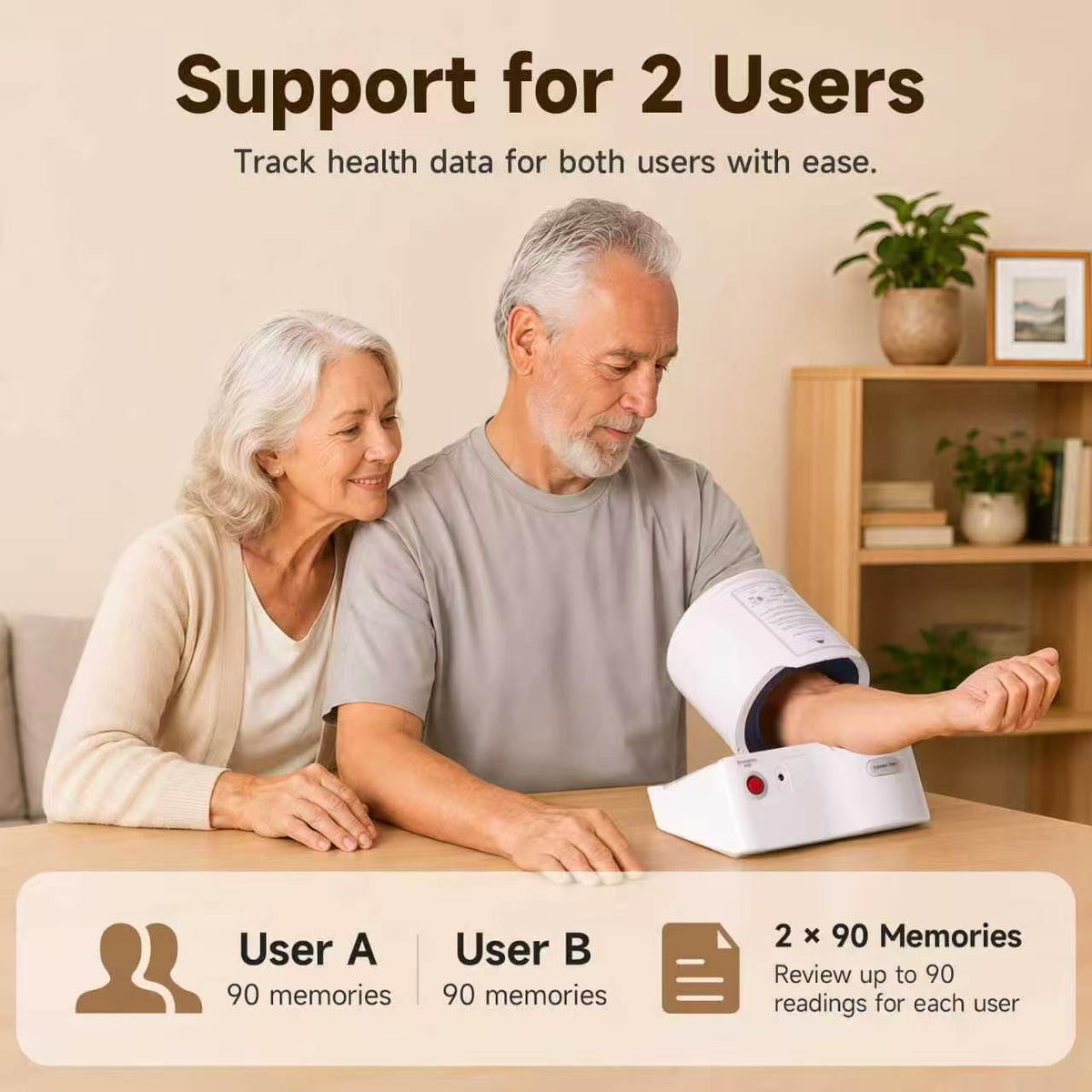 Tensiomètre automatique Sinocare BA-816 pour bras supérieur