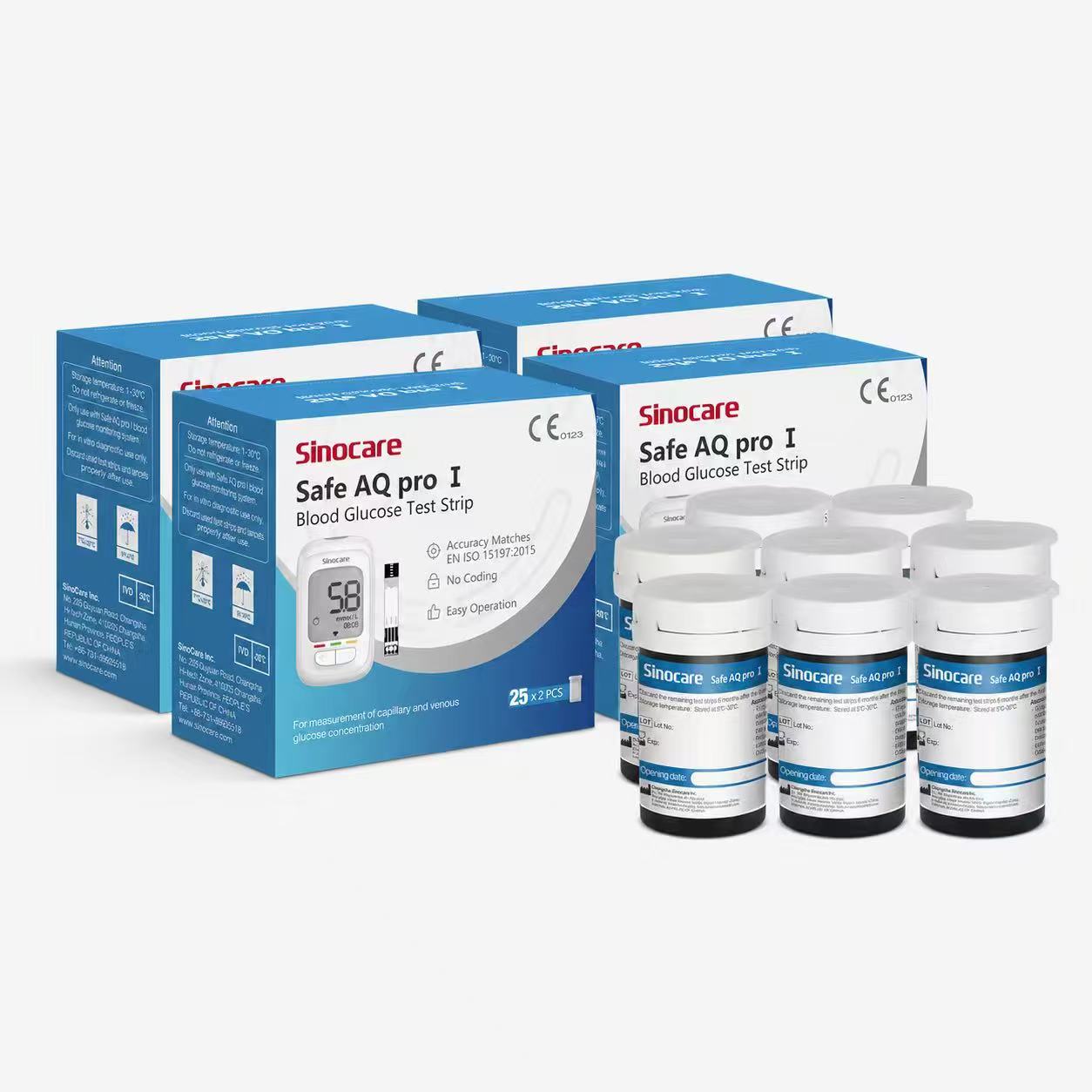 [200pcs] Glucometer Glucose Test Strips without lancets