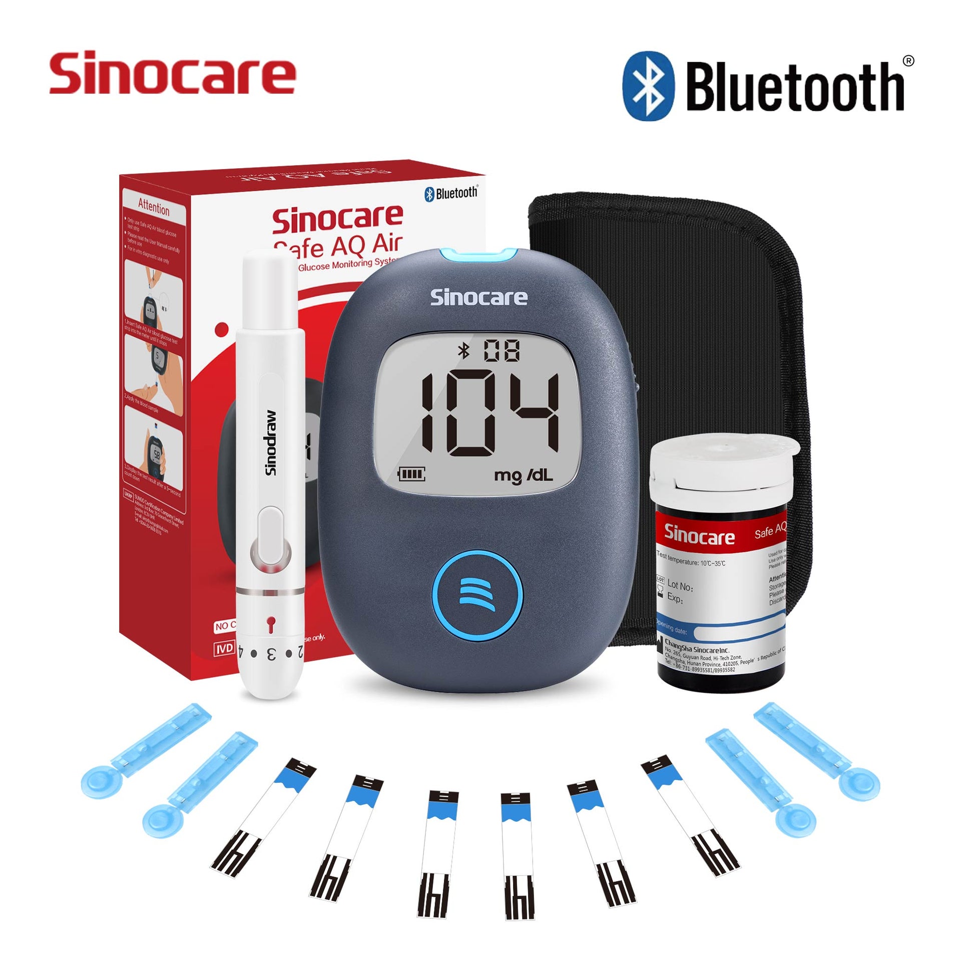 Safe AQ Air Bluetooth Blood Sugar Monitor