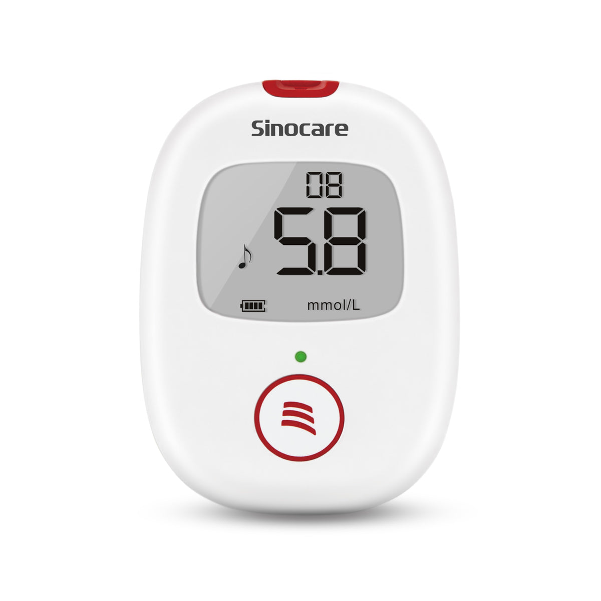 Glucómetro Sinocare Safe-ACCU Con Tiras Reactivas - Monitoreo De Glucosa, Preciso Y Fácil De Usar