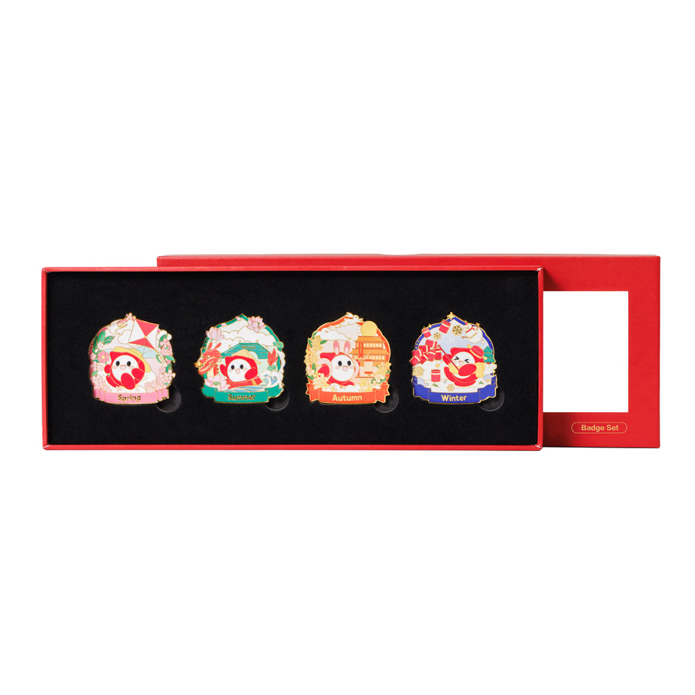 Sinocare Brand Four-Season Badge / Fridge Magnet Set