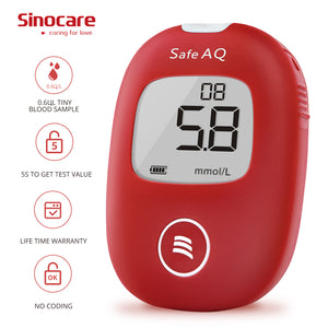 
                  
                    Załaduj obraz do przeglądarki galerii, Inteligentny glukometr Sinocare Safe AQ, wygodny do noszenia i bezbolesny test
                  
                