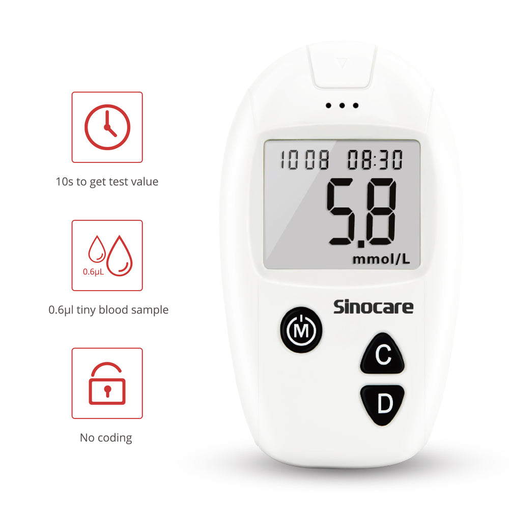 
                  
                    Charger l&amp;#39;image dans la galerie, Sinocare Safe Accu with no-coding and accurate results
                  
                