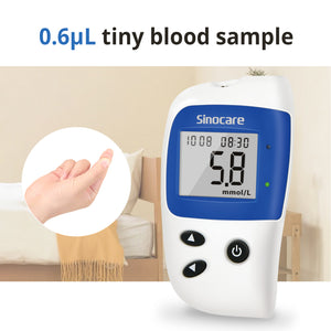 
                  
                    Charger l&amp;#39;image dans la galerie, Sinocare Blood Sugar Monitor Safe Accu 2 with painless lancing device
                  
                