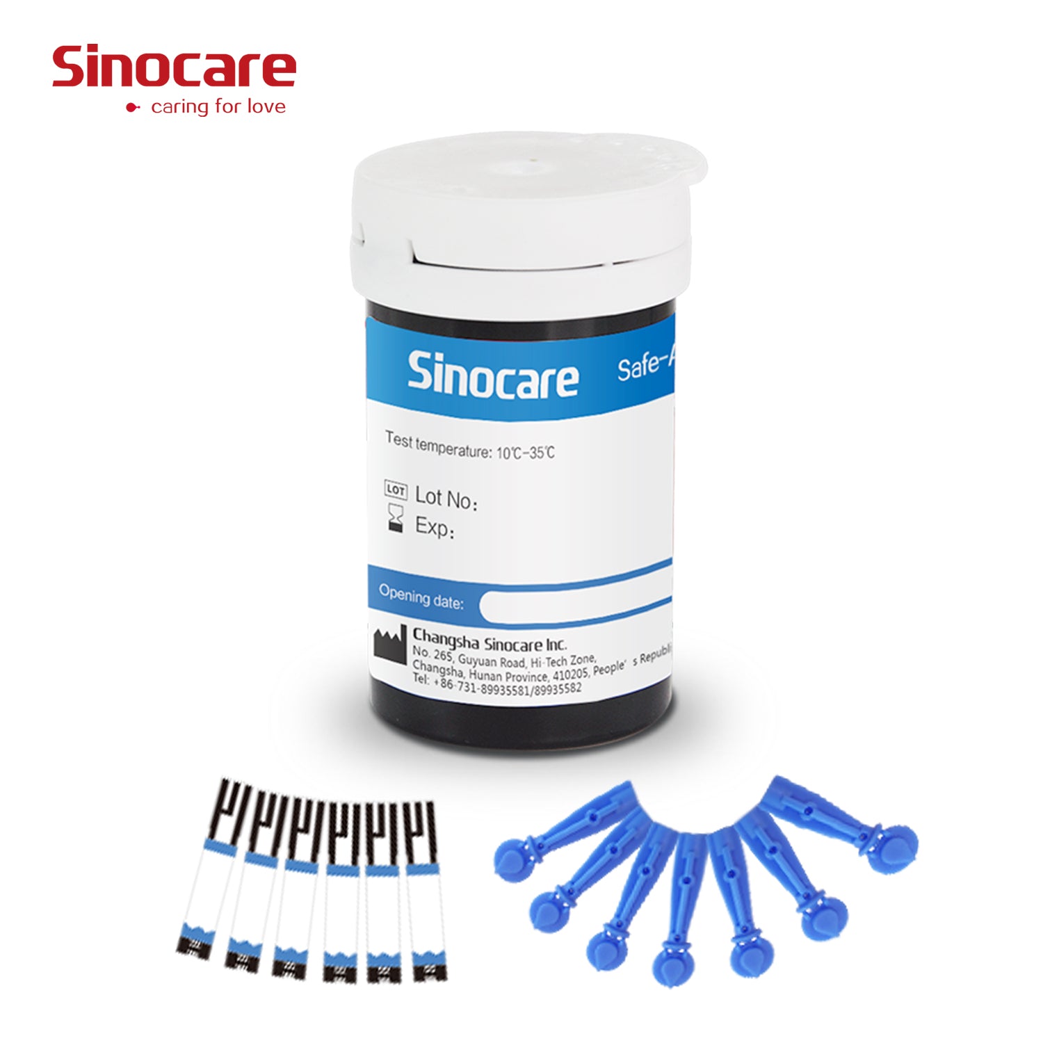 25pcs test strips of Sinocare Safe Accu