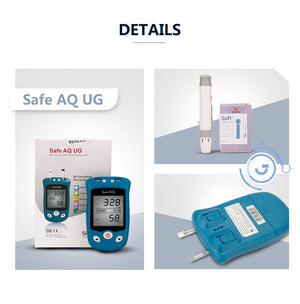 
                  
                    Load image into Gallery viewer, Sinocare Blood Glucose Uric Acid Meter with Test Strips Lancet Safe AQ UG
                  
                