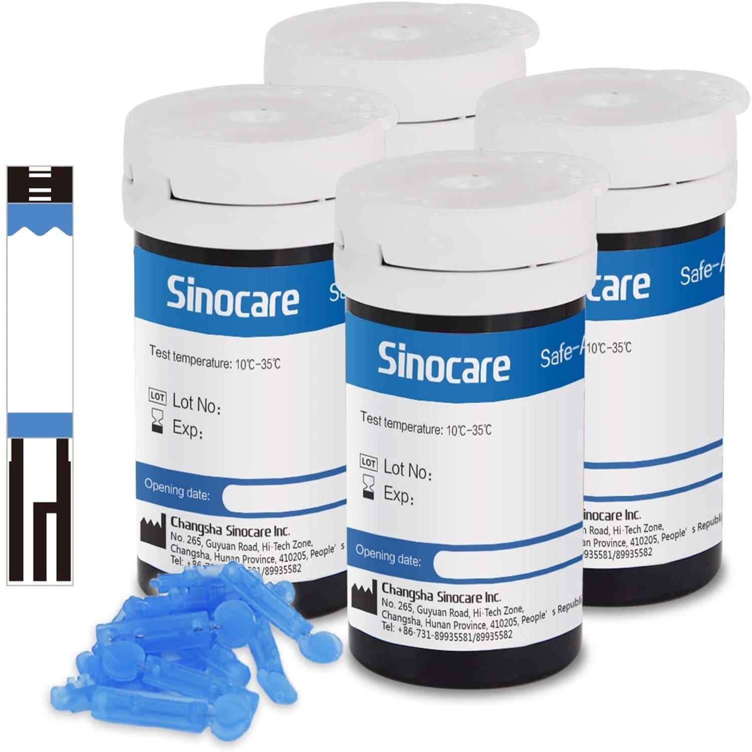 100pcs test strips of Sinocare Safe Accu 2