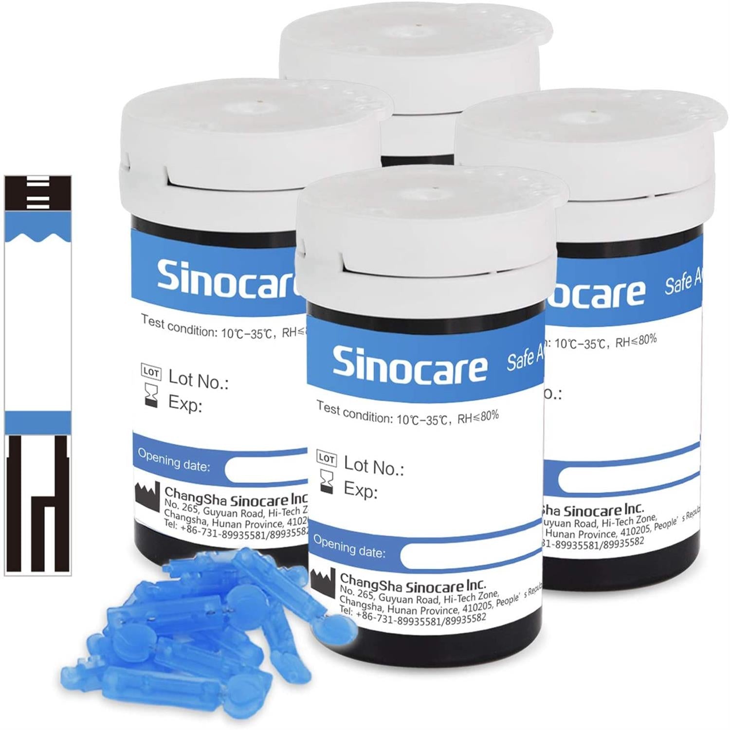 100pcs test strips of Sinocare Safe AQ Angel