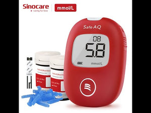 
                  
                    Ładuj i odtwarzaj wideo w przeglądarce galerii, Sinocare Safe AQ Smart Blood Glucose Meter introduction video
                  
                