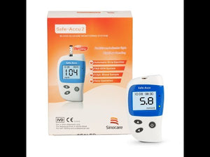 
                  
                    Load and play video in Gallery viewer, Blood Sugar Monitor Safe Accu2 introduction video
                  
                