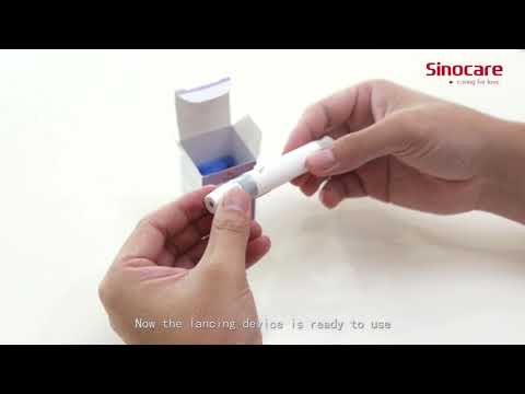 
                  
                    Ładuj i odtwarzaj wideo w przeglądarce galerii, Sinocare Blood Glucose Monitor Safe AQ Angel Introduction Video
                  
                