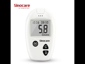 
                  
                    Load and play video in Gallery viewer, Sinocare Blood Glucose Monitor Safe Accu Introduction Video
                  
                
