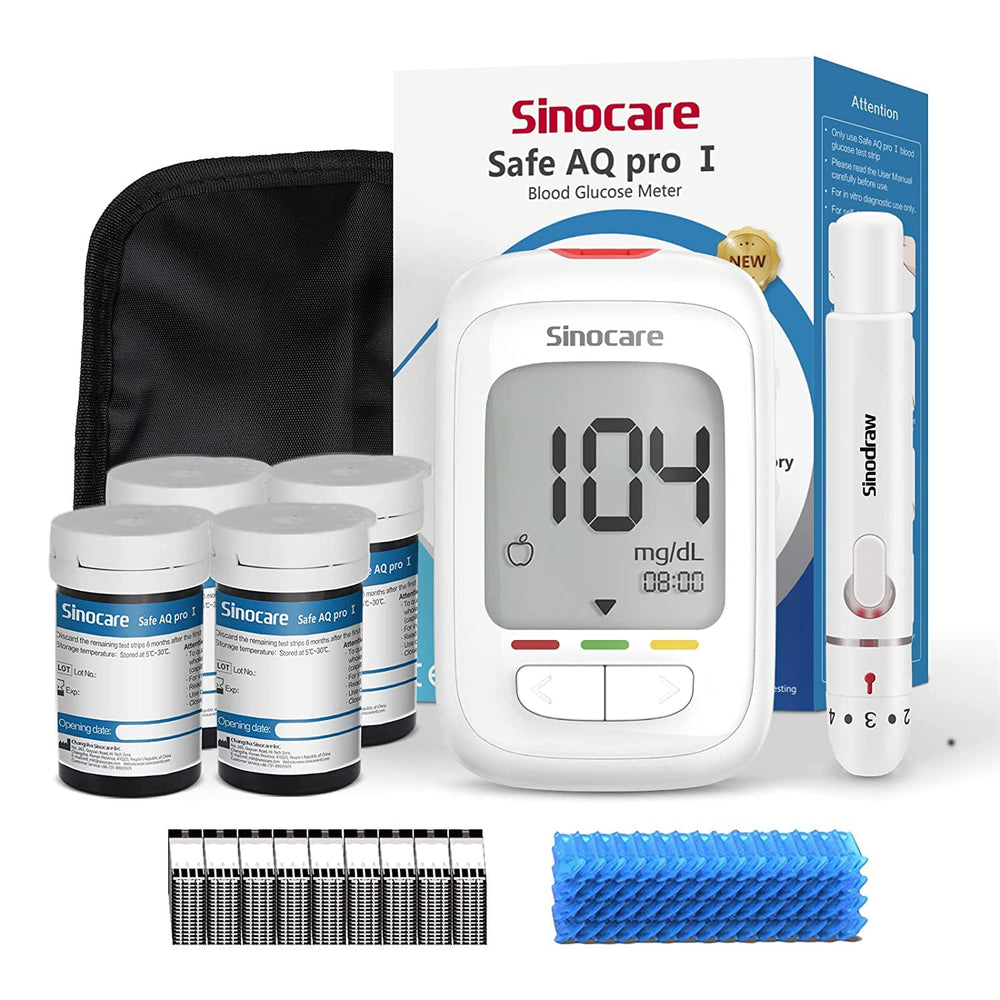 
                  
                    Załaduj obraz do przeglądarki galerii, Sinocare Safe AQ Pro I glukometr zestaw glukometru tester cukrzycy medyczny miernik poziomu cukru we krwi lub tylko paski testowe lancety
                  
                